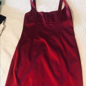 Red David Meister cocktail dress